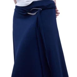 ADOLFO DOMINGUEZ Falda Maxi Lisa Azul Marino Mujer -Tienda Barata Femvesti 43012958 x4