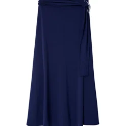 ADOLFO DOMINGUEZ Falda Maxi Lisa Azul Marino Mujer -Tienda Barata Femvesti 43012958 x5