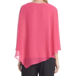 Blusa De Cuello V Y Manga 7,8 Mujer -Tienda Barata Femvesti 43020342 x2