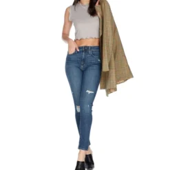 JOE'S Jeans Rotos Skinny Tiro Alto Jaspeados, Mujer -Tienda Barata Femvesti 43021777 x3