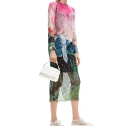 Desigual Vestido Midi Skyline Mujer -Tienda Barata Femvesti 43023505 x3