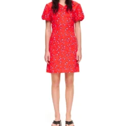 Vestido Mini Con Corazones Mujer