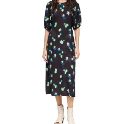 Vestido Midi Floral Mujer