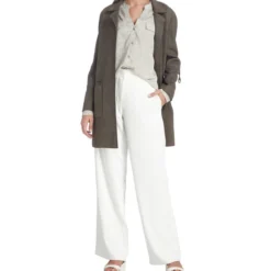 Calvin Klein Blusa De Cuello V Y Manga Larga Mujer -Tienda Barata Femvesti 43038082 x3