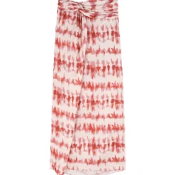 Scalpers Falda Larga De Corte Recto Tie Dye Mujer