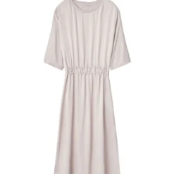 ADOLFO DOMINGUEZ Camisa Fluida Larga Manga Corta Mujer -Tienda Barata Femvesti 43047746 x3