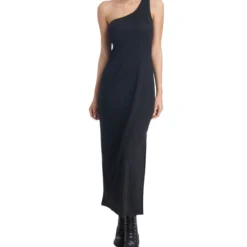 Calvin Klein Vestido De Playa Maxi De Un Hombro Mujer