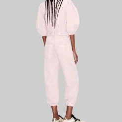 Jumpsuit De Mezclilla De Corte Recto Mujer -Tienda Barata Femvesti 43055153 x3