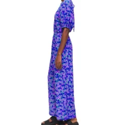 Jumpsuit De Corte Recto Con Flores Mujer -Tienda Barata Femvesti 43055218 x3