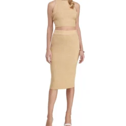 Calvin Klein Falda Capri Corte Recto Mujer