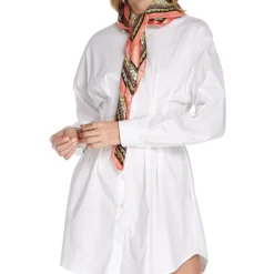 Vestido Camisero Manga Larga Medio Mujer -Tienda Barata Femvesti 43060482 x3