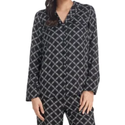 Michael Kors Blusa Estampada Manga Larga Mujer