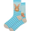 Calcetín Con Rayas Y Conejo Mujer