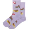 Calcetín Con Perros Mujer