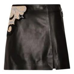 Falda Mini De Corte Recto En Piel Mujer -Tienda Barata Femvesti 43076755 x5