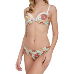 Skiny Brasier Con Flores En Mosaico -Tienda Barata Femvesti 43078127 x3