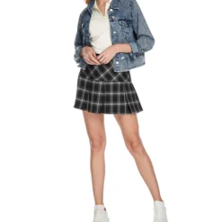 Falda Mini Con Cuadros Mujer -Tienda Barata Femvesti 43081458 x3