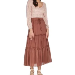 Falda Larga De Corte A Mujer -Tienda Barata Femvesti 43081612 x3