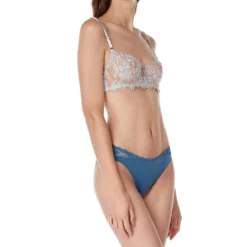 Brasier Con Encaje Floral Y Copa En Varilla -Tienda Barata Femvesti 43082106 x3