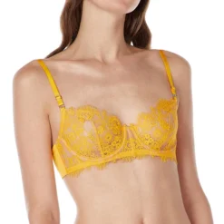 Brasier Con Copa En Varilla Y Encaje Floral