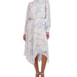 BCBGMAXAZRIA Falda Larga De Corte Recto Abstracta Mujer -Tienda Barata Femvesti 43083649 x3