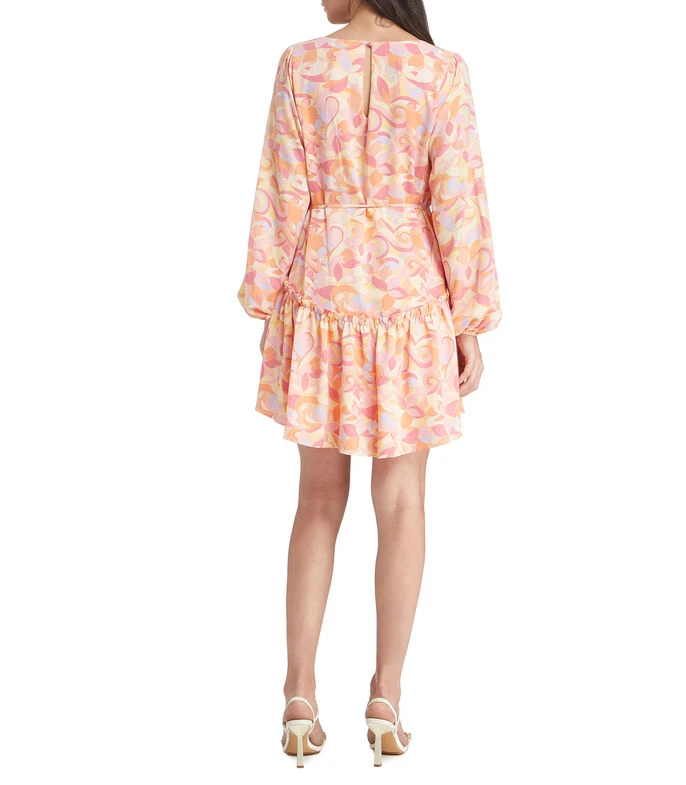 BCBGeneration Vestido Min Con Flores Y Manga Larga Mujer 2 BCBGeneration Vestido Min Con Flores Y Manga Larga Mujer - Imagen 2