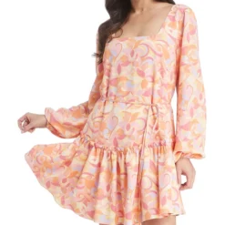 BCBGeneration Vestido Min Con Flores Y Manga Larga Mujer 5 BCBGeneration Vestido Min Con Flores Y Manga Larga Mujer -Tienda Barata Femvesti 43084338 x3