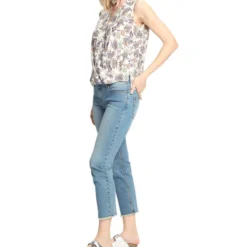 Blusa Con Flores Sin Mangas Mujer -Tienda Barata Femvesti 43086056 x3