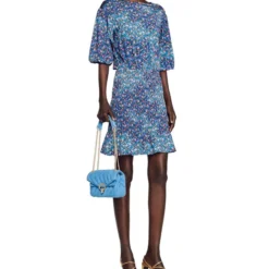 Sandro Vestido Corto Manga Corta Mujer -Tienda Barata Femvesti 43089024 x3