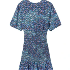 Sandro Vestido Corto Manga Corta Mujer -Tienda Barata Femvesti 43089024 x6