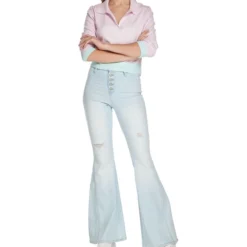 Jeans Acampanado Azul Mujer -Tienda Barata Femvesti 43090051 x3