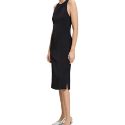 THEORY Vestido Midi Negro X Back Mujer -Tienda Barata Femvesti 43095457 x3