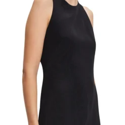 THEORY Vestido Midi Negro X Back Mujer -Tienda Barata Femvesti 43095457 x4