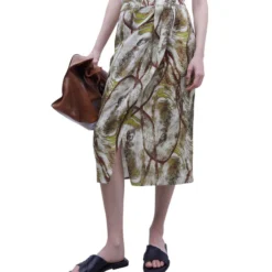 ADOLFO DOMINGUEZ Falda Midi De Corte Recto Mujer