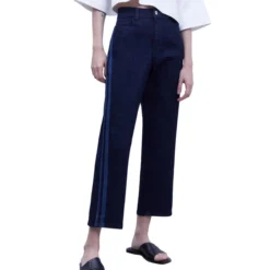 ADOLFO DOMINGUEZ Jeans Corte Recto Azul Mujer