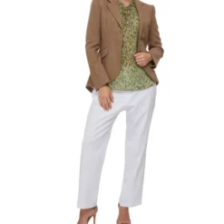 Blusa Con Rombos Manga 3,4 Mujer -Tienda Barata Femvesti 43098432 x3