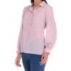 Blusa De Cuello Polo Y Manga Larga Mujer