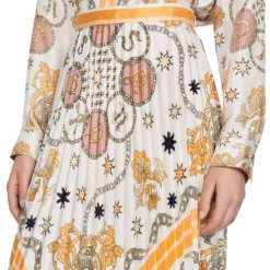 Sandro Falda Larga De Corte Recto Estampada Mujer -Tienda Barata Femvesti 43101220 x4