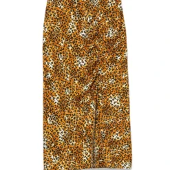 Maje Falda Midi De Corte Recto Con Animal Print Mujer -Tienda Barata Femvesti 43115527 x5