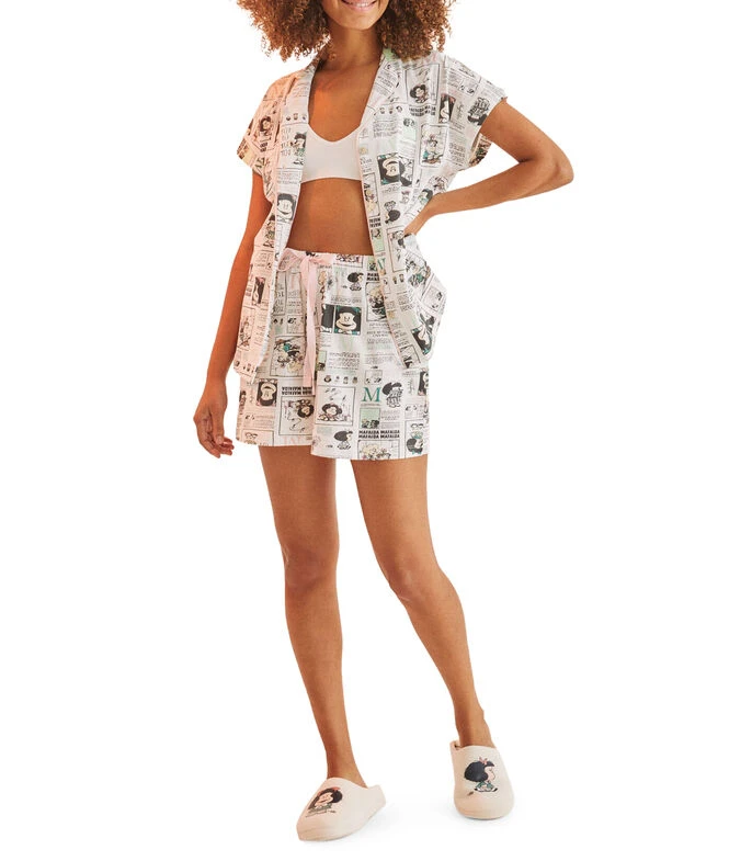 Women'secret Pijama 2 Piezas Estampada De Garfield Mujer 1 Women'secret Pijama 2 Piezas Estampada De Garfield Mujer