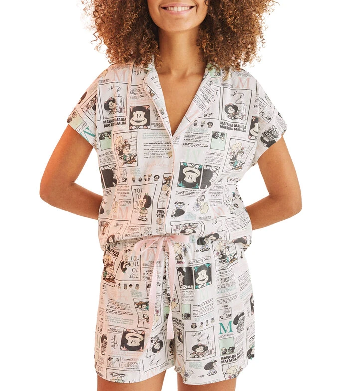 Women'secret Pijama 2 Piezas Estampada De Garfield Mujer 3 Women'secret Pijama 2 Piezas Estampada De Garfield Mujer - Imagen 3