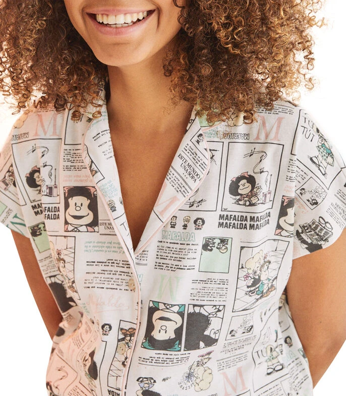 Women'secret Pijama 2 Piezas Estampada De Garfield Mujer 4 Women'secret Pijama 2 Piezas Estampada De Garfield Mujer - Imagen 4