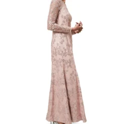 Vestido De Noche Maxi Con Manga Larga Natalya Mujer -Tienda Barata Femvesti 43122273 x3