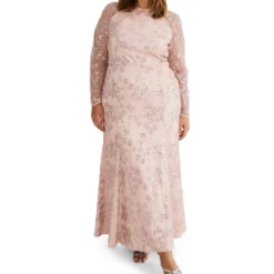 Vestido De Noche Maxi Con Manga Larga Natalya Mujer -Tienda Barata Femvesti 43122273 x4