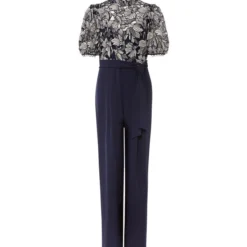 Jumpsuit De Fiesta Corte Wideleg Caityln Mujer -Tienda Barata Femvesti 43122436 x5