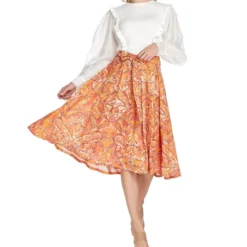 Falda Midi De Corte A Estampada Mujer -Tienda Barata Femvesti 43129146 x3