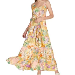 Vestido Largo Estampado Mujer -Tienda Barata Femvesti 43129183 x3