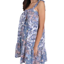 Vestido De Playa Corto Con Flores Mujer -Tienda Barata Femvesti 43129923 x3