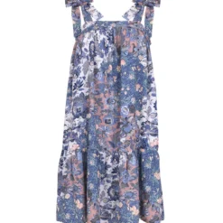 Vestido De Playa Corto Con Flores Mujer -Tienda Barata Femvesti 43129923 x4