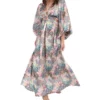 Vestido De Playa Largo Floral Mujer